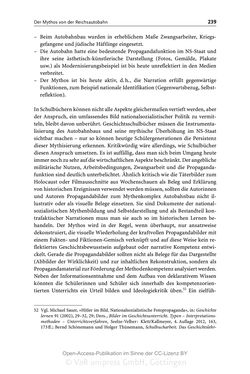 Bild der Seite - 239 - in Mythen in deutschsprachigen Geschichtsschulbüchern - Von Marathon bis zum Élyseée-Vertrag