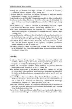 Bild der Seite - 241 - in Mythen in deutschsprachigen Geschichtsschulbüchern - Von Marathon bis zum Élyseée-Vertrag