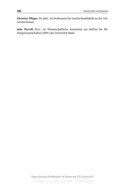 Image of the Page - 286 - in Mythen in deutschsprachigen Geschichtsschulbüchern - Von Marathon bis zum Élyseée-Vertrag