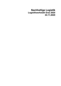 Bild der Seite - (000003) - in Nachhaltige Logistik - Logistik Werkstatt Graz