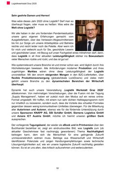 Image of the Page - IV - in Nachhaltige Logistik - Logistik Werkstatt Graz