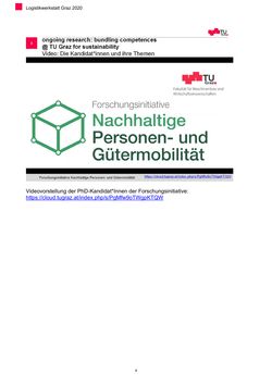 Bild der Seite - 4 - in Nachhaltige Logistik - Logistik Werkstatt Graz