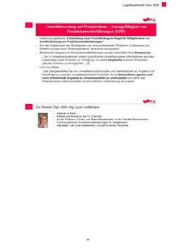 Image of the Page - 89 - in Nachhaltige Logistik - Logistik Werkstatt Graz