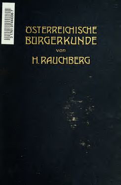 Bild der Seite - Einband vorne - in Österreichische Bürgerkunde