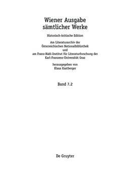 Image of the Page - (000004) - in Wiener Ausgabe sämtlicher Werke - Historisch-kritische Edition, Volume 2