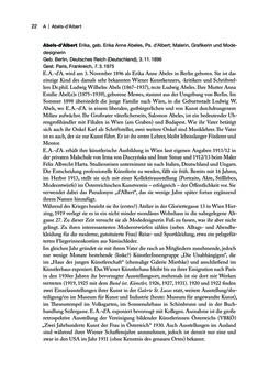 Image of the Page - 22 - in biografiA. - Lexikon österreichischer Frauen, Volume 1, A – H