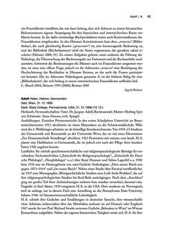 Image of the Page - 45 - in biografiA. - Lexikon österreichischer Frauen, Volume 1, A – H
