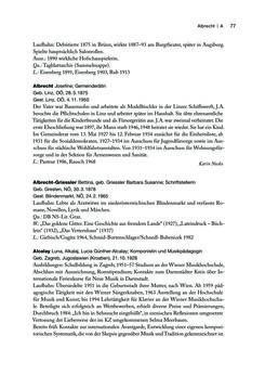 Image of the Page - 77 - in biografiA. - Lexikon österreichischer Frauen, Volume 1, A – H