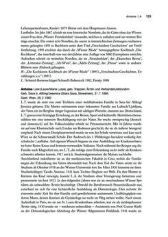 Image of the Page - 129 - in biografiA. - Lexikon österreichischer Frauen, Volume 1, A – H