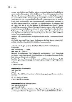 Image of the Page - 162 - in biografiA. - Lexikon österreichischer Frauen, Volume 1, A – H