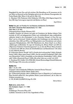 Image of the Page - 205 - in biografiA. - Lexikon österreichischer Frauen, Volume 1, A – H