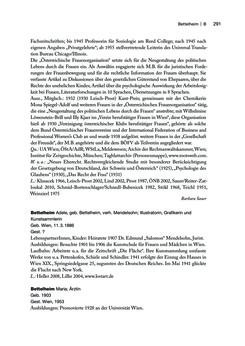 Image of the Page - 291 - in biografiA. - Lexikon österreichischer Frauen, Volume 1, A – H