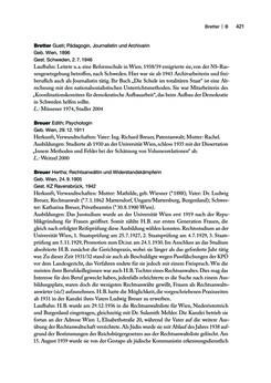 Bild der Seite - 421 - in biografiA. - Lexikon österreichischer Frauen, Band 1, A – H