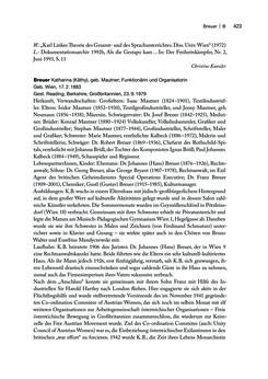 Image of the Page - 423 - in biografiA. - Lexikon österreichischer Frauen, Volume 1, A – H