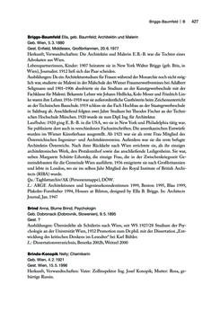 Image of the Page - 427 - in biografiA. - Lexikon österreichischer Frauen, Volume 1, A – H