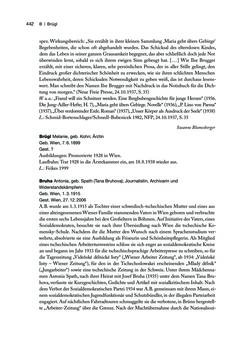 Image of the Page - 442 - in biografiA. - Lexikon österreichischer Frauen, Volume 1, A – H