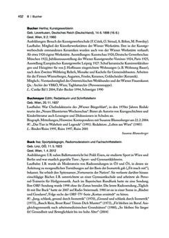 Image of the Page - 452 - in biografiA. - Lexikon österreichischer Frauen, Volume 1, A – H