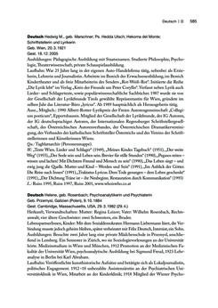 Bild der Seite - 585 - in biografiA. - Lexikon österreichischer Frauen, Band 1, A – H