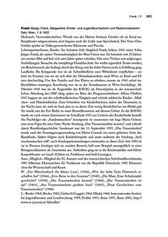 Image of the Page - 883 - in biografiA. - Lexikon österreichischer Frauen, Volume 1, A – H