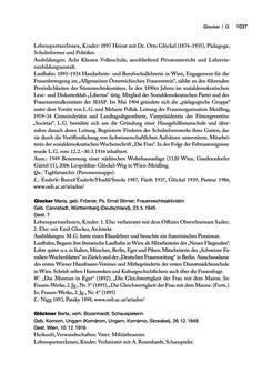 Image of the Page - 1037 - in biografiA. - Lexikon österreichischer Frauen, Volume 1, A – H
