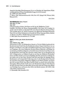 Bild der Seite - 1070 - in biografiA. - Lexikon österreichischer Frauen, Band 1, A – H