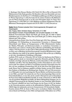 Image of the Page - 1181 - in biografiA. - Lexikon österreichischer Frauen, Volume 1, A – H