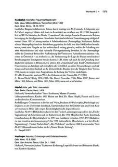 Image of the Page - 1375 - in biografiA. - Lexikon österreichischer Frauen, Volume 1, A – H