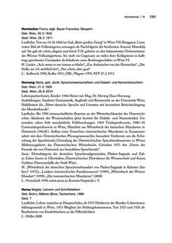 Image of the Page - 1381 - in biografiA. - Lexikon österreichischer Frauen, Volume 1, A – H