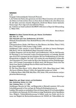 Image of the Page - 1424 - in biografiA. - Lexikon österreichischer Frauen, Volume 2, I – O