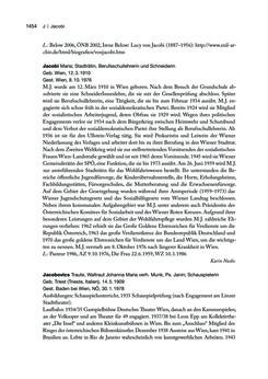 Image of the Page - 1455 - in biografiA. - Lexikon österreichischer Frauen, Volume 2, I – O