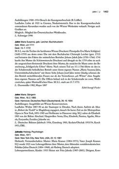 Image of the Page - 1464 - in biografiA. - Lexikon österreichischer Frauen, Volume 2, I – O