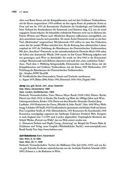 Image of the Page - 1481 - in biografiA. - Lexikon österreichischer Frauen, Volume 2, I – O