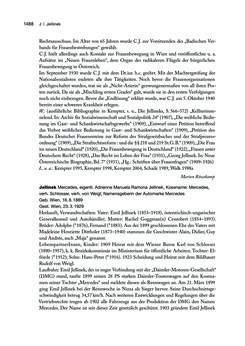 Image of the Page - 1489 - in biografiA. - Lexikon österreichischer Frauen, Volume 2, I – O