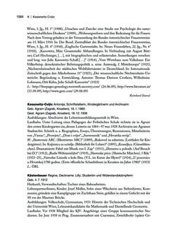 Bild der Seite - 1585 - in biografiA. - Lexikon österreichischer Frauen, Band 2, I – O