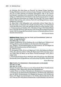 Image of the Page - 2317 - in biografiA. - Lexikon österreichischer Frauen, Volume 2, I – O