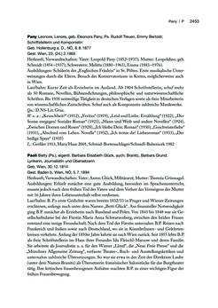 Image of the Page - 2453 - in biografiA. - Lexikon österreichischer Frauen, Volume 3, P – Z
