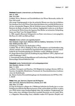 Image of the Page - 2517 - in biografiA. - Lexikon österreichischer Frauen, Volume 3, P – Z