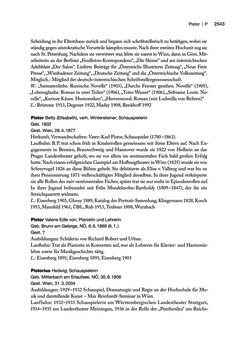 Bild der Seite - 2543 - in biografiA. - Lexikon österreichischer Frauen, Band 3, P – Z