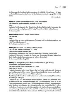 Image of the Page - 2589 - in biografiA. - Lexikon österreichischer Frauen, Volume 3, P – Z