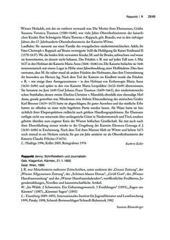 Bild der Seite - 2649 - in biografiA. - Lexikon österreichischer Frauen, Band 3, P – Z