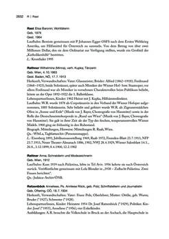 Image of the Page - 2652 - in biografiA. - Lexikon österreichischer Frauen, Volume 3, P – Z