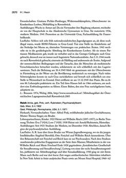 Image of the Page - 2670 - in biografiA. - Lexikon österreichischer Frauen, Volume 3, P – Z