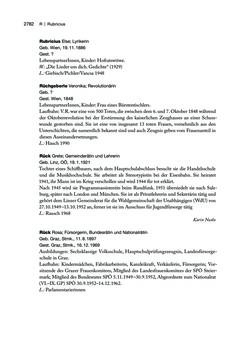 Image of the Page - 2782 - in biografiA. - Lexikon österreichischer Frauen, Volume 3, P – Z