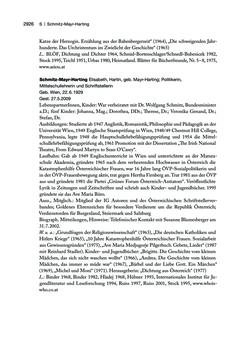 Bild der Seite - 2926 - in biografiA. - Lexikon österreichischer Frauen, Band 3, P – Z