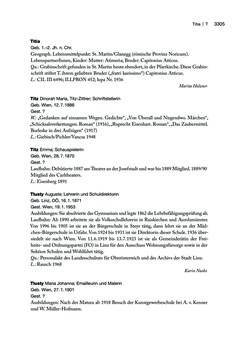 Bild der Seite - 3305 - in biografiA. - Lexikon österreichischer Frauen, Band 3, P – Z