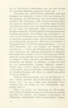 Bild der Seite - 20 - in Aus Österreichs Vormärz - Galizien und Krakau