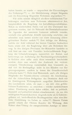 Bild der Seite - 38 - in Aus Österreichs Vormärz - Galizien und Krakau