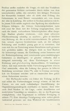 Bild der Seite - 65 - in Aus Österreichs Vormärz - Galizien und Krakau