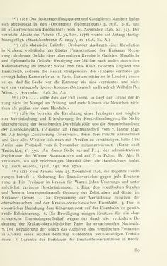 Bild der Seite - 89 - in Aus Österreichs Vormärz - Galizien und Krakau