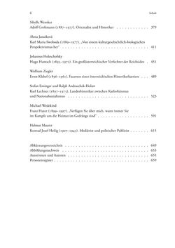 Bild der Seite - 6 - in Österreichische Historiker - Lebensläufe und Karrieren 1900–1945, Band 2